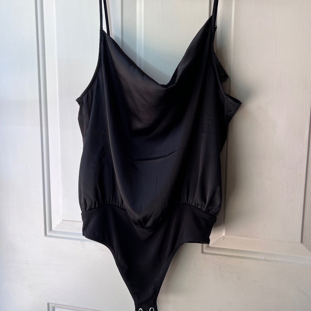 Express Black strap bodysuit